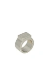 Acne Studios Ring Silver Size L Metal In Silver