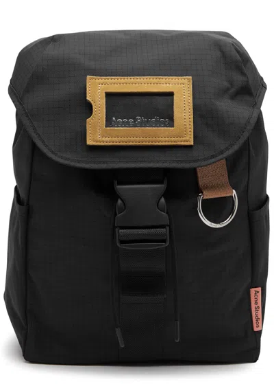 Acne Studios Ripstop Nylon Backpack In Black