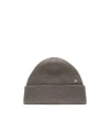 Acne Studios Rivet Beanie Hat In Brown