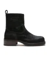 Acne Studios Round-head Ankle Boots In Black
