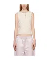 Acne Studios Pink Crewneck Vest In Nude