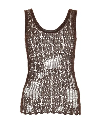 Acne Studios Round-neck Knitted Vest In Multicolor