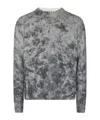 Acne Studios Abstract-print Jumper In Black/white