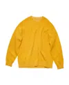 Acne Studios Round-neck Knitted Pullover In Yellow