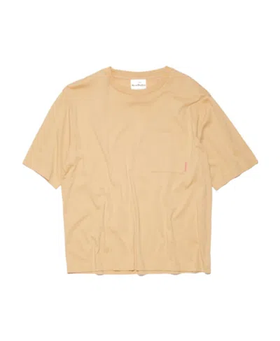Acne Studios Round-necked T-shirt In Nude