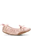 Acne Studios Women Satin Lace-up Shoes In Pink