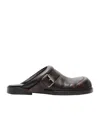 Acne Studios Round Toe Mules In Black