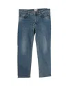 Acne Studios Row Straight Cut Jeans In Blue Cotton Denim In Blue