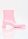 Acne Studios Women Rubber Ankle Boots In Pink
