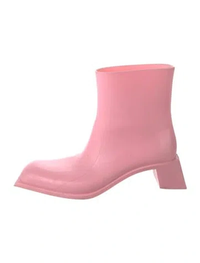 Pre-owned Acne Studios Rubber Boots In Pink