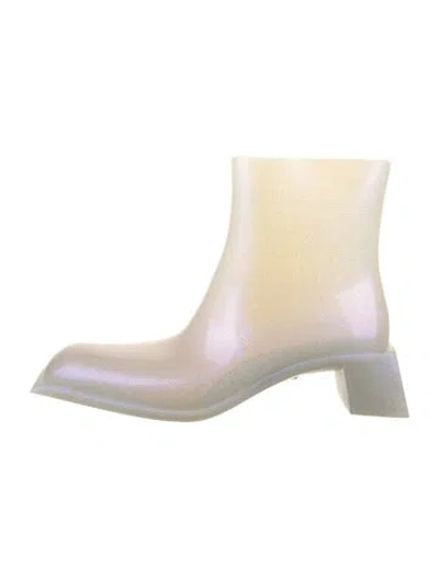 Pre-owned Acne Studios Rubber Rain Boots In Neutral