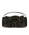 Acne Studios Ruched Pocket Shoulder Bag In Multi