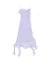 Acne Studios Shoulder Strap Dress Lilac Purple In Purple