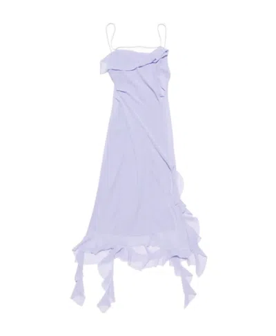 Acne Studios Shoulder Strap Dress Lilac Purple