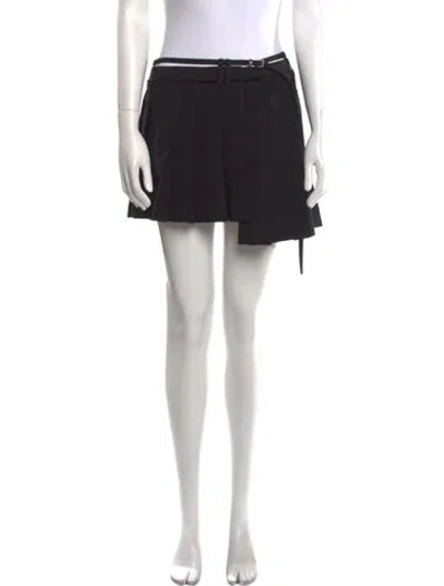 Pre-owned Acne Studios Ruffle Embellishment Mini Skirt In Black