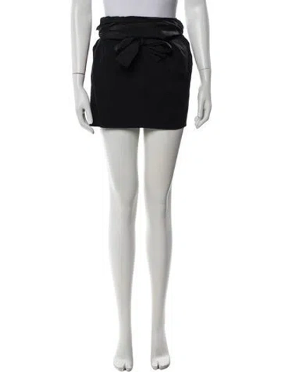 Pre-owned Acne Studios Ruffle Embellishment Mini Skirt In Black