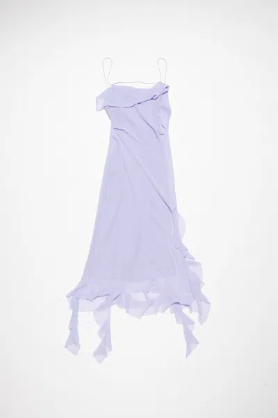Acne Studios Shoulder Strap Dress Lilac Purple