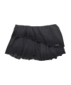 Acne Studios Ruffled Drawstring Mini Skirt In Black