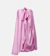 Acne Studios Ruffled Halterneck Satin Minidress