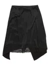 Acne Studios Ruffled Lace-trim Midi Skirt