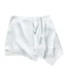 Acne Studios Ruffled Satin Skirt In Multi
