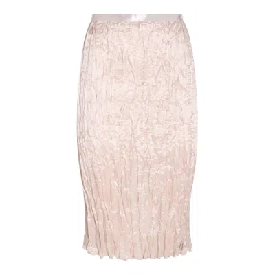 ACNE STUDIOS RUNCHED DETAILED SATIN SKIRT