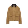 Acne Studios Rust Brown Cotton Jacket In Multi