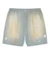Acne Studios Ruxer Light Chambray Short In Blue