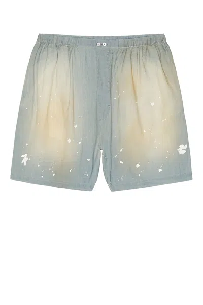 Acne Studios Ruxer Light Chambray Short In Blue