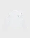 Acne Studios Logo-printed Distressed Cotton And Hemp-blend T-shirt In White