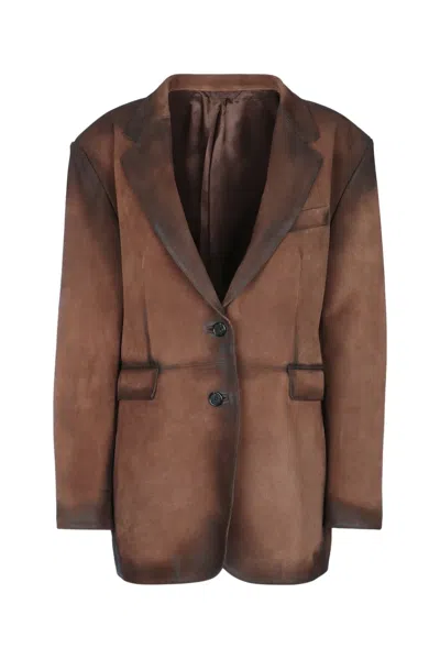 Acne Studios Rw-wn-leat000003 In Brown