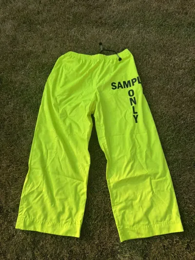Pre-owned Acne Studios “sample Only” Track Pants In Green