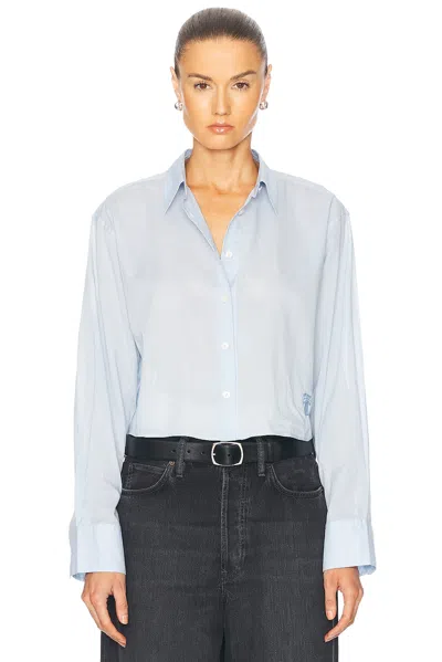 Acne Studios Satai Shirt In Baby Blue