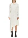 Acne Studios Women's Satin Chemisier Dress In White