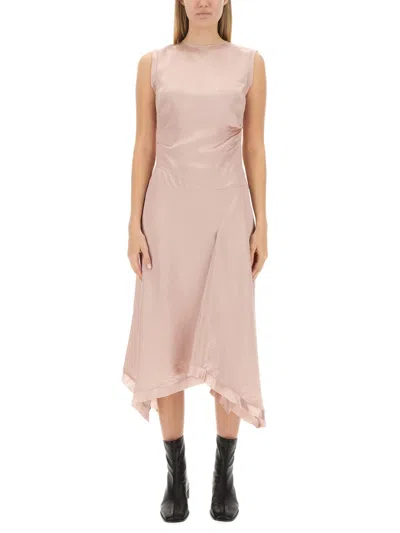 Acne Studios Women's Satin Dress In Pink