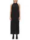 Acne Studios Satin Dress In Black