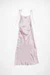 Acne Studios Satin Dress In Light Lilac Purple