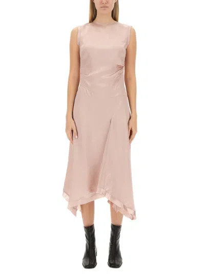Acne Studios Women's Satin Dress In Pink