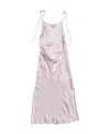 Acne Studios Satin Dress In Pink