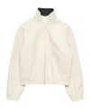 Acne Studios Satin Logo Jacket In Neutral