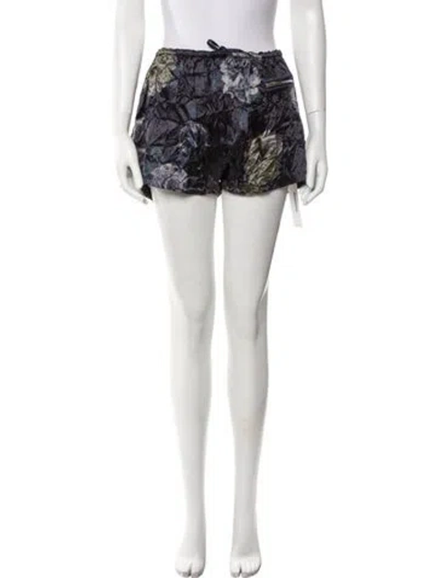 Pre-owned Acne Studios Satin Mini Shorts In Blue