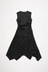 Acne Studios Satin Sleeveless Dress Woman Black In Acetate In Black