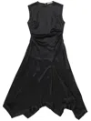 Acne Studios Satin Sleeveless Dress Woman Black In Acetate
