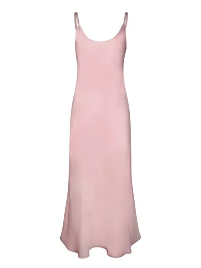 Acne Studios Satin Slip Dress In Pink