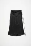 Acne Studios Black Wrap Midi Skirt