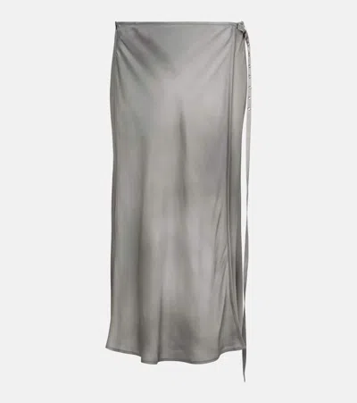 ACNE STUDIOS SATIN WRAP SKIRT