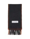 Acne Studios Valley Wool-blend Scarf In Gray