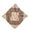 Acne Studios Beige Striped Scarf In Brown