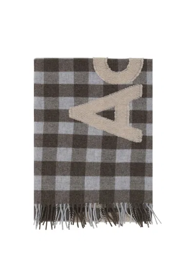Acne Studios Scarf In Brown/beige