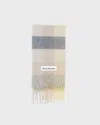 Acne Studios Scarf Checked Mohair Vanilj